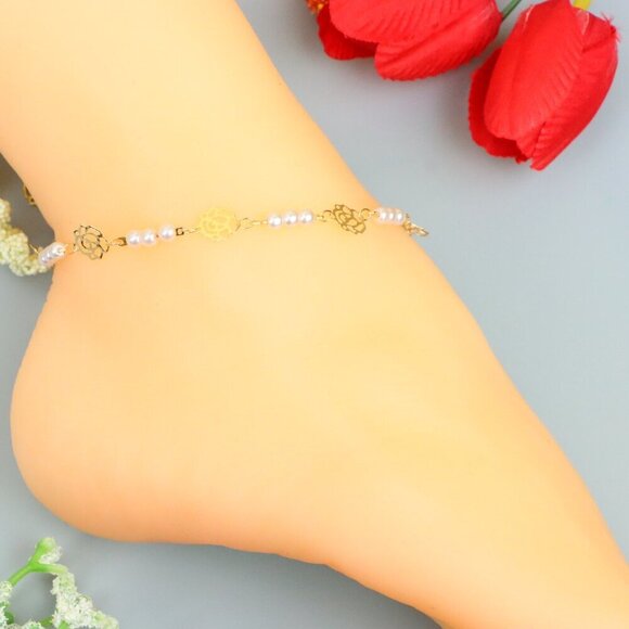 "Handmade Anklet – A Stylish Choice for Women, Thoughtful Gift Idea, EVCH1745 - Picture 3 of 10